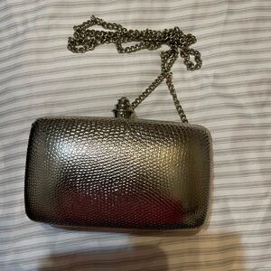 Elegant Silver Clutch Bag